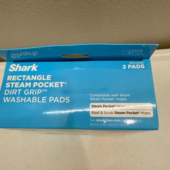 Shark Steam Pocket Dirt Grip Rectangle Mop Cleaning Microfiber Washable Pads - Picture 2 of 7